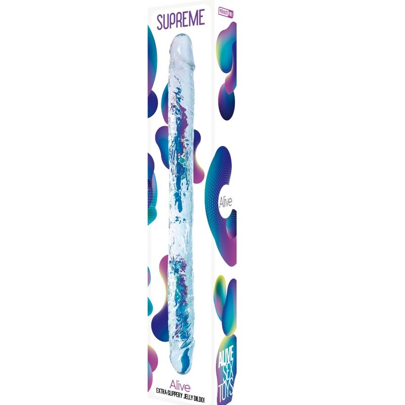 ALIVE HÖCHSTER REALISTISCHER PENIS TRANSPARENT 38,5 CM