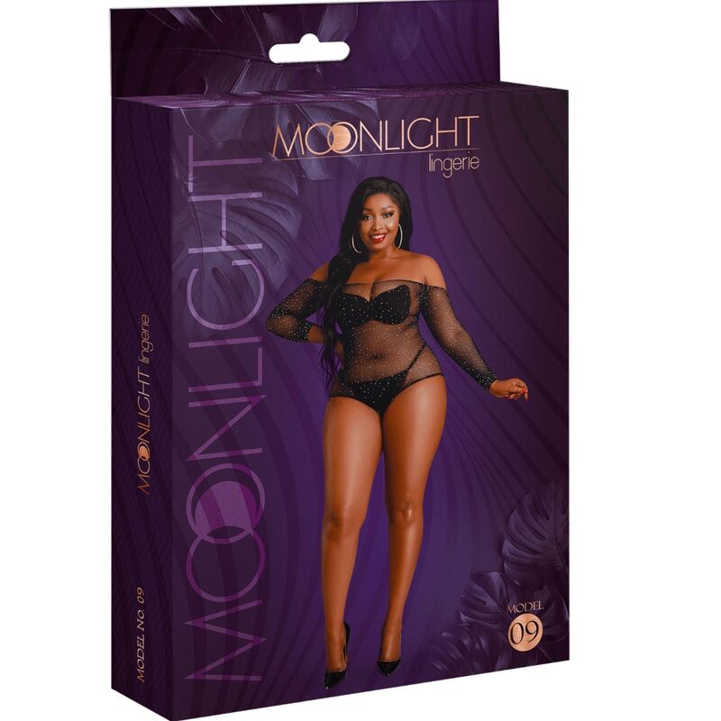 MOONLIGHT LANGARM-BODY, MODELL 9, LEUCHTENDES SCHWARZ, ÜBERGRÖSSE