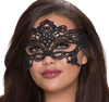 QUEEN LINGERIE - BREITE SCHWARZE SPITZENMASKE