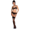 PASSION - WOMAN LOVELIA DREITEILIGES SET SCHWARZ S/M