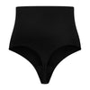 BYE-BRA - NAHTLOSER GÜRTEL STIL TANGA SCHWARZ GRÖSSE S