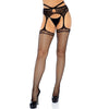 LEG AVENUE - NET GARTER GÜRTELSTRÜMPFE, EINE GRÖSSE
