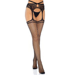 LEG AVENUE - NET GARTER GÜRTELSTRÜMPFE, EINE GRÖSSE