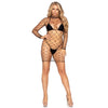 LEG AVENUE - FENCE NET MINIKLEID, EINE GRÖSSE