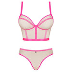 OBSESSIVE - NUDELIA SET ZWEITEILIG ROSA S/M