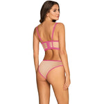 OBSESSIVE - NUDELIA SET ZWEITEILIG ROSA S/M