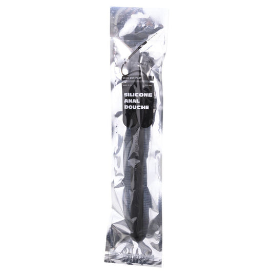 ALL BLACK - DUSCHE ANAL KLAPPBARES SILIKON 27 CM