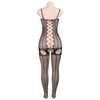 QUEEN LINGERIE - BODYSTOCKING MIT ÖFFNUNG S/L