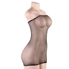 QUEEN LINGERIE - NETZKÖRPERKLEID MIT DIAMANTEN S/L