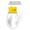 INTENSE - CLIT STIMULATOR 10 LECK- UND SAUGFREQUENZEN - ROT