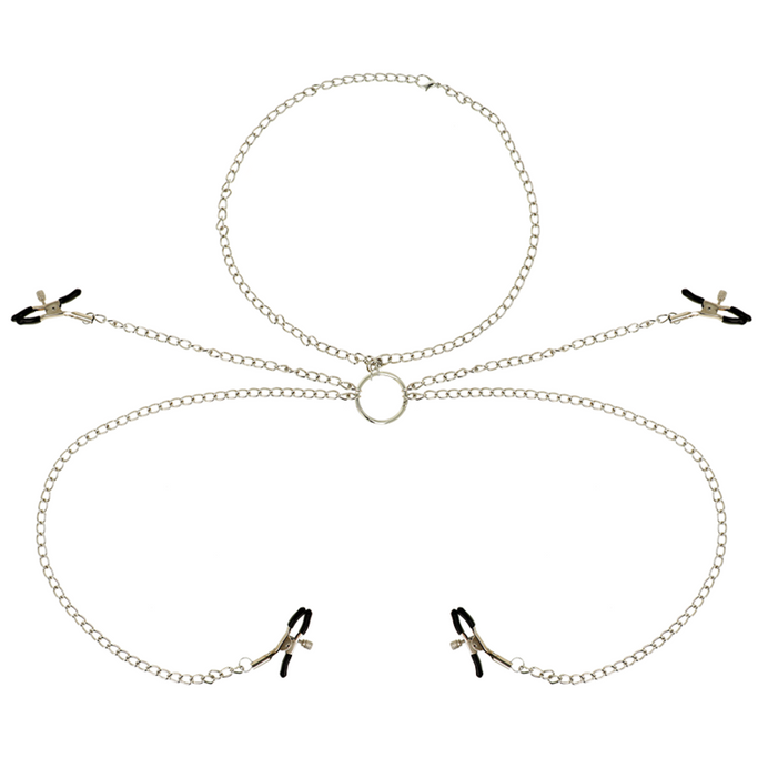 OHMAMA FETISCH 4 NIPPELKLEMMEN MIT KETTE