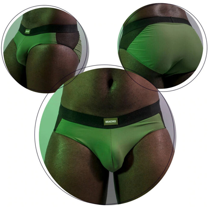 MACHO - MS23V KURZE UNTERHOSE GRÜNE FARBEN L/XL