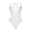 LEG AVENUE - BODY TANGA RACERBACK SCHWARZ