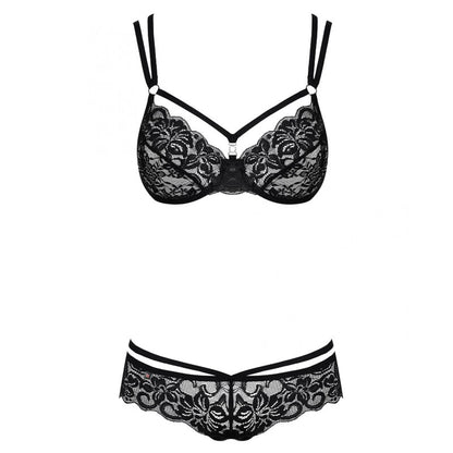 OBSESSIVE - 860 SET ZWEI STÜCK SCHWARZ S/M