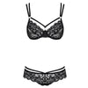 OBSESSIVE - 860 SET ZWEI STÜCK SCHWARZ S/M