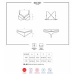 OBSESSIVE - 860 SET ZWEI STÜCK SCHWARZ S/M