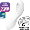 SATISFYER - CURVY TRINITY 5 AIR PULSE STIMULATOR & VIBRATOR APP WEISS
