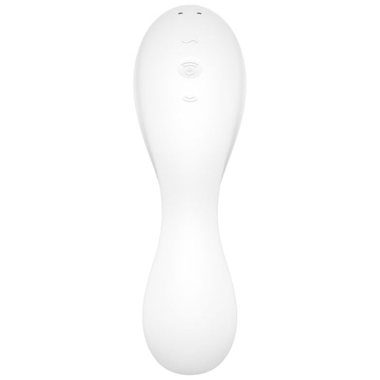 SATISFYER - CURVY TRINITY 5 AIR PULSE STIMULATOR & VIBRATOR APP WEISS