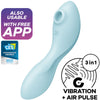SATISFYER - CURVY TRINITY 5 AIR PULSE STIMULATOR & VIBRATOR APP WEISS