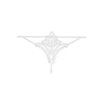 OBSESSIVE - LUIZA THONG WEISS L/XL