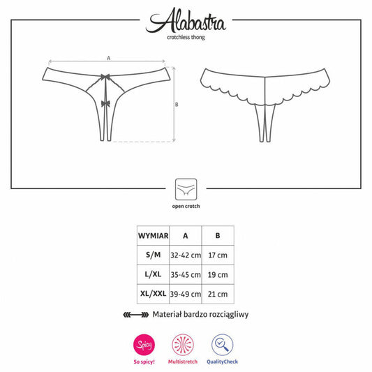 OBSESSIVE - ALABASTRA THONG OBERTEIL WEISS S/M