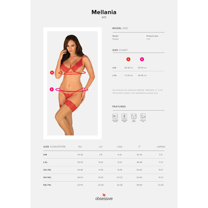 OBSESSIVE - MELLANIA SET ZWEITEILIG S/M