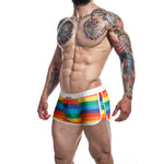 CUT4MEN - BOXERHOSE REGENBOGEN S