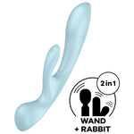 SATISFYER - TRIPLE OH HYBRID VIBRATION ROSA