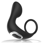 BLACK&SILVER - ANALMASSAGER MIT FERNBEDIENUNG, WIEDERAUFLADBARES SILIKON SCHWARZ