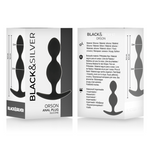 BLACK&SILVER - ORSON PLUG SILIKON 2 ANALWELLEN 9 CM