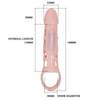 PRETTY LOVE - HARRISON PENIS EXTENDER COVER MIT VIBRATION UND RIEMEN 13.5 CM