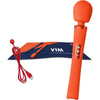 FUN FACTORY - VIM SILIKON WIEDERAUFLADBARER, VIBRIERENDER, GEWICHTETER RUMBLE WAND MITTERNACHTSBLAU