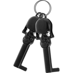 FETISH SUBMISSIVE - HANDSCHELLEN AUS METALL FÜR SCHWARZE HNDE MIT SCHDELSCHLÜSSEL