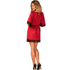 OBSESSIVE - SENSUELIA PEIGNOIR ROT S/M
