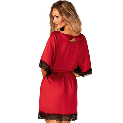 OBSESSIVE - SENSUELIA PEIGNOIR ROT S/M