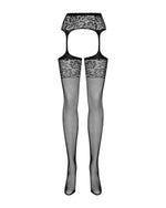 OBSESSIVE - S500 STRUMPFHOSE MIT SCHWARZEM GARTER S/M/L