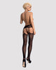 OBSESSIVE - S206 STRUMPFHOSE MIT SCHWARZEM GARTER S/M/L