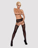 OBSESSIVE - S206 STRUMPFHOSE MIT SCHWARZEM GARTER S/M/L