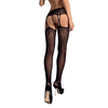 OBSESSIVE - S206 STRUMPFHOSE MIT SCHWARZEM GARTER S/M/L
