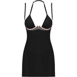 OBSESSIVE - SELINNE CHEMISE & TANGA XS/S