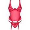 OBSESSIVE - LACELOVE KORSETT ROT XS/S