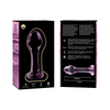 NEBULA SERIES BY IBIZA - MODELL 2 ANALPLUG BOROSILIKATGLAS KLAR 11 CM -O- 3.5 CM