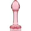 NEBULA SERIES BY IBIZA - MODELL 2 ANALPLUG BOROSILIKATGLAS KLAR 11 CM -O- 3.5 CM