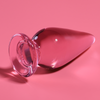NEBULA SERIES BY IBIZA - MODELL 4 ANALPLUG BOROSILIKATGLAS KLAR 11 CM -O- 5 CM