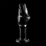 NEBULA SERIES BY IBIZA - MODELL 6 ANALPLUG BOROSILIKATGLAS KLAR 12.5 CM -O- 4 CM