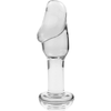 NEBULA SERIES BY IBIZA - MODELL 6 ANALPLUG BOROSILIKATGLAS KLAR 12.5 CM -O- 4 CM