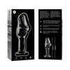 NEBULA SERIES BY IBIZA - MODELL 6 ANALPLUG BOROSILIKATGLAS KLAR 12.5 CM -O- 4 CM