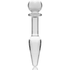 NEBULA SERIES BY IBIZA - MODEL 7 ANALPLUG BOROSILIKATGLAS KLAR 13.5 CM -O- 3 CM