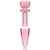 NEBULA SERIES BY IBIZA - MODEL 7 ANALPLUG BOROSILIKATGLAS KLAR 13.5 CM -O- 3 CM