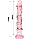 NEBULA SERIES BY IBIZA - MODELL 12 DILDO BOROSILIKATGLAS KLAR 17 CM -O- 3.5 CM